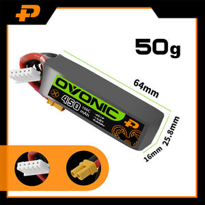<span class=keywords><strong>OVONIC</strong></span>-Batterie LiPo pour Hélicoptère RC Quadcopter FPV, Pièces de Drone de Course, 450 V, 14.8V, 100C, 14.8 mAh, Prise XT30 - Product Image 3