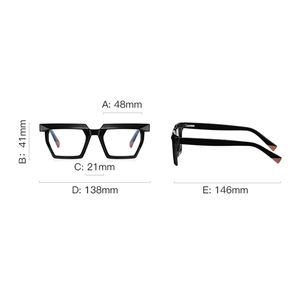 スプリングヒンジスタイリッシュTR90オプティカルフレームピンク色男性女性スクエアアンチブルーライトグラス - Product Image 5