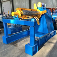 Ventes directes d'usine automatique 7 tonnes de chargement hydraulique de bobine d'acier de tôle Decoiler la machine pour la Corée du Sud