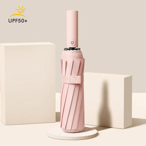 Sécurité <span class=keywords><strong>anti</strong></span>-rebond 12 nervures pliable fort coupe-<span class=keywords><strong>vent</strong></span> Logo personnalisé Protection UV <span class=keywords><strong>Parapluie</strong></span> <span class=keywords><strong>pliant</strong></span> automatique à trois avec logo - Product Image 6