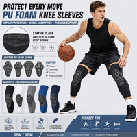 Genouillères de protection pour basketball et volleyball, manchons de compression avec rembourrage en mousse pour la protection contre les chocs lors de l'entraînement sportif