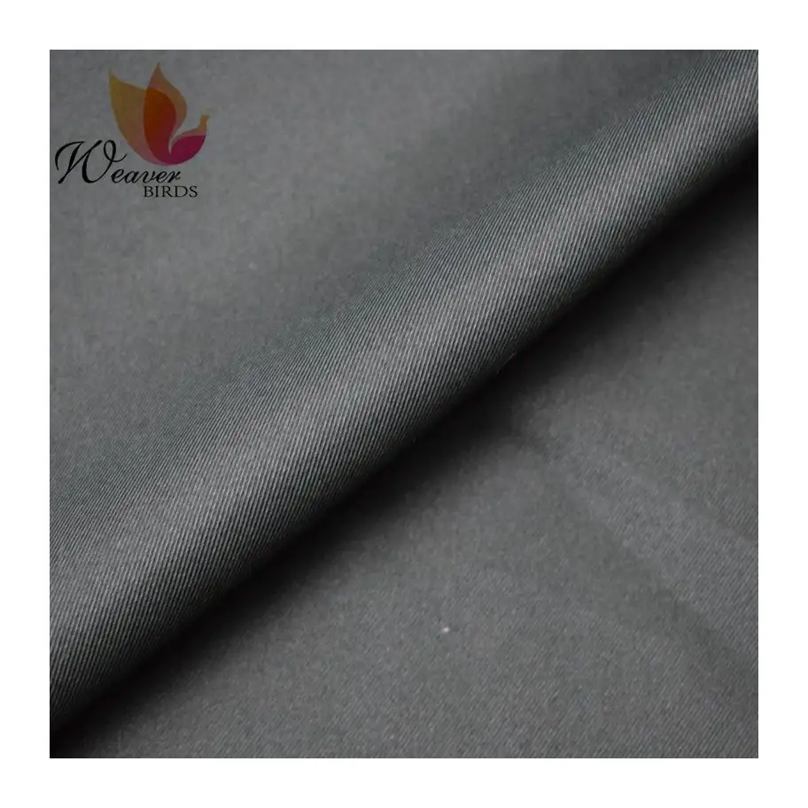 100% polyester woven twill dyed color customized grey gabardine office uniform fabrics for work wear