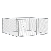 Clôture de chenil pour chiens en treillis métallique galvanisé soudé robuste, écologique, imperméable, pour intérieur/extérieur, sécurisée pour chiens, à vendre