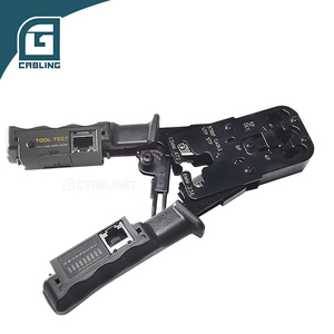 Gcabling - El Mejor Kit de Herramientas de Prensado RJ45 con Probador de Cables LAN, para Redes RJ12, RJ11, 4P, 8P, 6P, Pin <span class=keywords><strong>Cat</strong></span> <span class=keywords><strong>6</strong></span> - Product Image 5