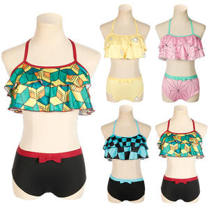 Ensemble <span class=keywords><strong>de</strong></span> 9 maillots <span class=keywords><strong>de</strong></span> <span class=keywords><strong>bain</strong></span> <span class=keywords><strong>Demon</strong></span> <span class=keywords><strong>Slayer</strong></span> Kamado Nezuko Kochou <span class=keywords><strong>Shinobu</strong></span> Kamado Tanjirou Anime Bikini pour femmes Vêtements <span class=keywords><strong>de</strong></span> plage - Product Image 2