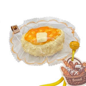 Jouet anti-stress en silicone alimentaire souple et compressible, en argile sèche, en forme de gaufre tranchée, effet crème, jouet sensoriel tactile à presser - Product Image 1