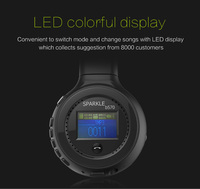 Casque Stéréo Sans Fil ZEALOT B570 le Plus Vendu avec Écran LCD, Entrée Auxiliaire, LED RGB, Design en Plastique, Batterie 1800mAh
