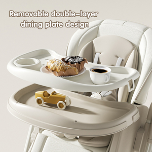 <span class=keywords><strong>Silla</strong></span> Alta Multifuncional 3 en 1 para Bebé, <span class=keywords><strong>Silla</strong></span> de Comer, <span class=keywords><strong>Silla</strong></span> de Bebé Plegable, Asiento Columpio para Comer, <span class=keywords><strong>Silla</strong></span> de Alimentación de Lujo para Bebé - Product Image 4