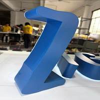 Lettres et chiffres en acier inoxydable 3D personnalisés avec rétroéclairage LED pour hôtels, bars, bureaux - Enseigne publicitaire et lumineuse imperméable