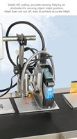 Terus-menerus Online Tij Inkjet Printer paket makanan mesin/date Bardcode cetak Logo sepenuhnya otomatis Online Percetakan