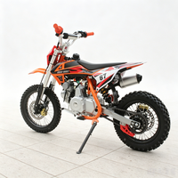 Moto tout-terrain de haute performance 125cc, Pit Bike, pneus 14/12 pouces, fourche inversée, essence, moto tout-terrain pour adultes