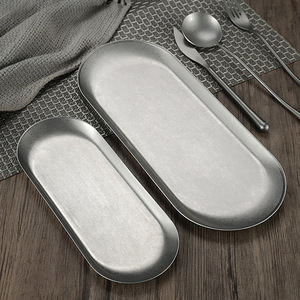 Vassoio Vintage moderno stile occidentale argento fiocco di neve retrò usa e getta piatto lucido per la visualizzazione di gioielli da Dessert cibo per il presente - Product Image 6