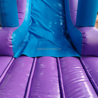 Videur gonflable commercial avec structure de jeu extérieure interactive de cavalier plein d'entrain du château des enfants de glissière