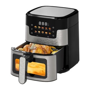 Freidora de Aire Multifuncional de <span class=keywords><strong>6</strong></span> <span class=keywords><strong>Litros</strong></span> de Gran Capacidad, sin Aceite, con Pantalla Táctil, Visual, Automática, 110V Estándar Americano, 1400W - Product Image 5