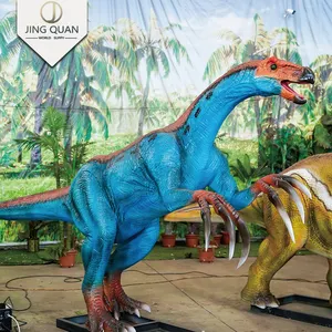 Therizinosaurus kostum dinosaurus realistis taman hiburan animatronik robot dinosaurus luar ruangan hewan dinosaurus dekorasi 1 buah