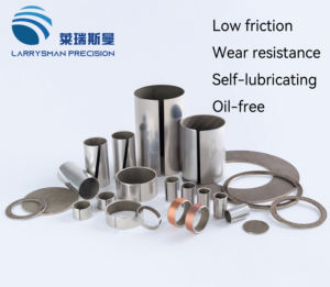 محامل انزلاقية مركبة متعددة الطبقات PTFE بدون زيت P10 ذاتية التشحيم ، جلبة مركبة متعددة الطبقات من الفولاذ المقاوم للصدأ بدون زيت P10 - Product Image 3