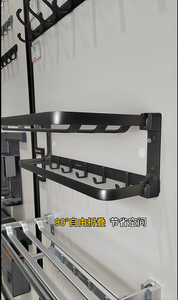 Porte-serviettes <span class=keywords><strong>de</strong></span> <span class=keywords><strong>salle</strong></span> <span class=keywords><strong>de</strong></span> <span class=keywords><strong>bain</strong></span> double barre, design moderne, pliable, en aluminium spatial multicouche, finition chromée, écologique, à poser au sol - Product Image 5