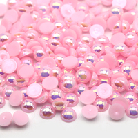 Xulin 2mm 4mm 6mm 8mm 10mm Demi-Rond Strass Lâche Abs Flatback Perles Perles
