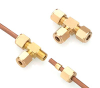 Connecteurs en laiton BSP NPT UNF femelle filetage mâle virole connecteur de fixation té adaptateur usinage connexion en laiton sans plomb