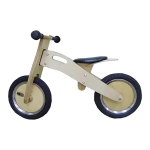 12 Inch Wheel Wooden Miniature Bicycle Wood Balance Bike