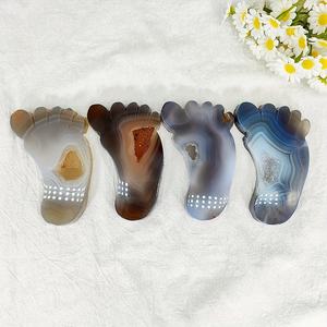 Wholesale Hot Selling Agate Geode Foot Ornament High Quality <b>Crystal</b> for Holiday Gifts Decoration - Product Image 6