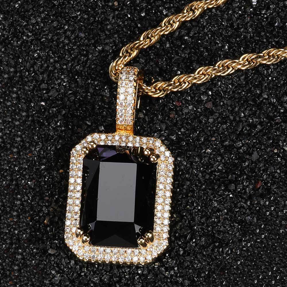 Golden Black Gemstone-Pt163