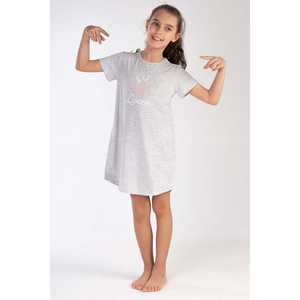 Vestido Túnica Ovalado para Niña con Cuello y Manga Corta, Talla 11-12/15-16 - Product Image 3