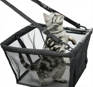 Asiento Elevador Transpirable de Malla para Mascotas, Cesta Portátil Impermeable para Perros, Cama Plegable para Gatos con Correa de Seguridad - Product Image 1
