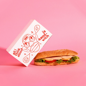 Boîte d'emballage personnalisée pour la restauration rapide, boîtes à hamburgers, boîtes à poulet, sac en papier et papier ciré pour emporter - Product Image 4