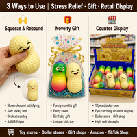 Southpeak Toy Squishy Fidget Toys Squishy Factory Squeeze Toy Peanut Squishy Toys Slow Rising Stress Relief Novelty Gift 40g