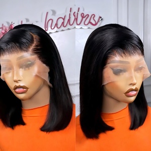 Pelucas Bob 5x5 de Cabello Humano, Peluca con Cierre de Encaje Completo HD, Cabello Humano Virgen Brasileño Natural, Pelucas Bob Cortas para Mujeres Negras - Product Image 6