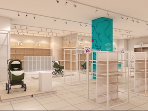 Melhor decoração de loja de roupas de bebês exibir roupas infantis design de interior da loja com iluminação - Product Image 5