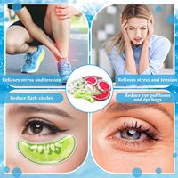 Produk Terlaris 2026 Bantal Es Gel PVC Slim Reusable Custom Bentuk Buah, Kompres Dingin Panas untuk Mata