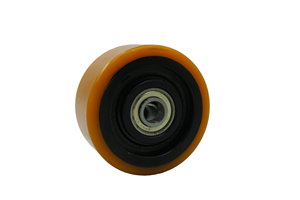 Nueva Rueda para <span class=keywords><strong>Carretilla</strong></span> Elevadora 125/60/4K PU, Capacidad de Carga 1500kg, Rodamiento de Bolas, Rueda para <span class=keywords><strong>Carretilla</strong></span> Eléctrica <span class=keywords><strong>Linde</strong></span> T20sp 0009933803 - Product Image 2