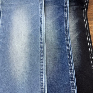 Tissu denim épais Lizhi bleu gris, teint en fil, sergé, effet flammé, extensible, pour sacs et textiles de maison pour garçons et filles, polyester/coton - Product Image 5