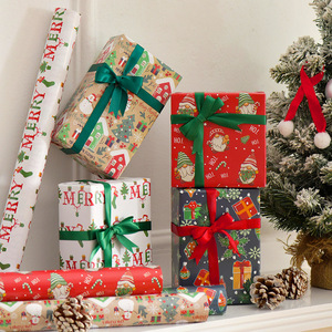 Giấy gói quà Giáng sinh, hình người tuyết hoạt hình, cây thông Noel, bán buôn giá gốc từ nhà máy - Product Image 3