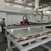 Línea de Producción de Puertas de Seguridad, Línea de Producción de Puertas Metálicas de Acero con Control CNC y Manipulación de Chapa Metálica al Vacío
