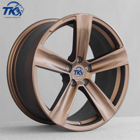 Jantes en bronze personnalisées de 18 à 22 pouces, 5x114.3 5x120, style rétro, cinq branches, alliage, jantes forgées en une seule pièce pour Ford Chevrolet DODGE