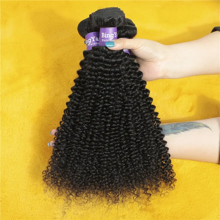 Wholesale Virgin Cuticle Aligned Hair 10a 11a 12a Grade 40 Inch Virgin Peruvian Hair  100% Kinky Curly Human Hair Weave Bundles