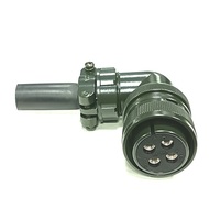 Connecteur circulaire militaire 4 broches à angle droit de 90 degrés MIL-DTL-5015 MS3108A22-22S