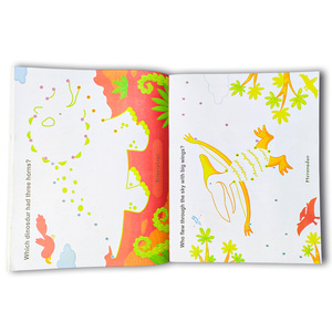 Livre d'autocollants personnalisé imprimé en usine en gros livre d'apprentissage amusant pour enfants cadeau dinosaure autocollants livres activité éducative - Product Image 4