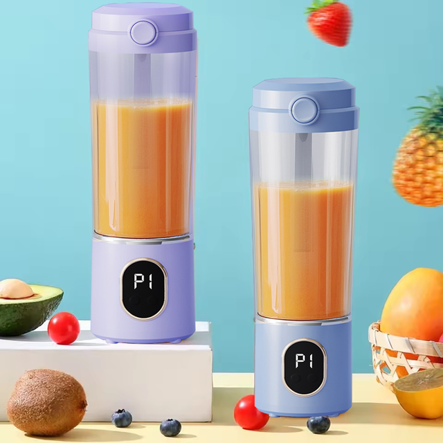 Top Deals Usb Type-c Rechargeable Small Personal Portable Food Tumbler Mixers Fruit Juicer Juice Smoothie 6 Blade Blender
