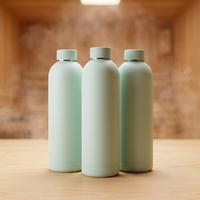 Bouteille d'eau isotherme portable pour sauna avec housse de transport 1000 ml, design antidérapant, adaptée aux environnements à haute température