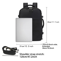 Sac à dos de voyage 40L étanche et antivol à la mode Port de chargement USB Sac pour ordinateur portable d'affaires léger et durable Transporter les étudiants