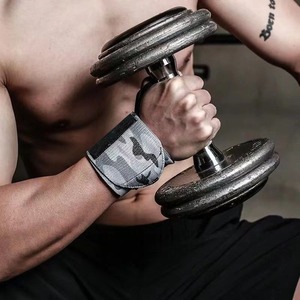 Bandes de poignet en coton rayé de haute qualité, personnalisables, pour la gym, le fitness, le crossfit, les haltères et les mancuernas, avec soutien - Product Image 4