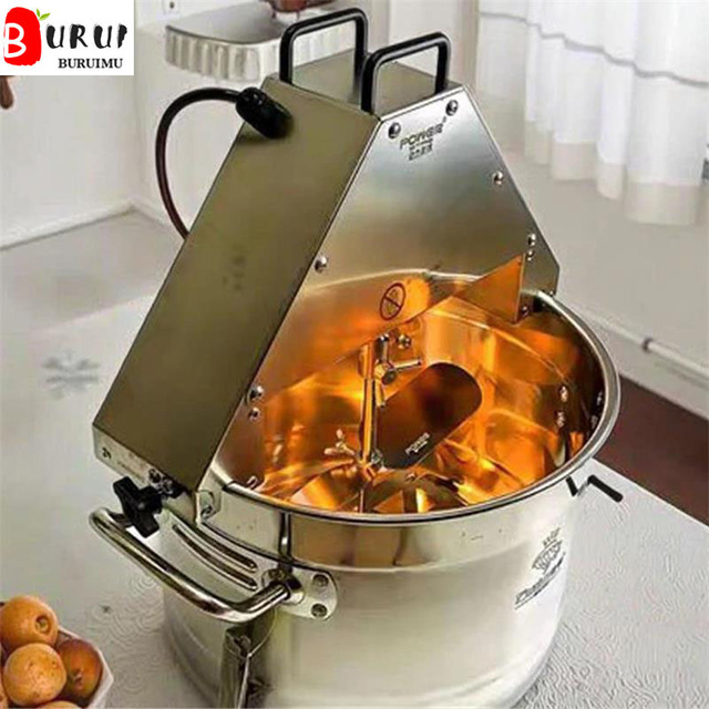 Food Stirrer Pot 10L Stir Fry Machine Food Jam Sauce Mixing Wok 110V 220V Automatic Stir Fry Machine