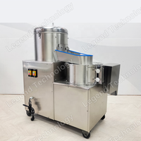 Trancheuse à pommes de terre industrielle avec épluchage et lavage | Coupeuse automatique de pommes de terre pour frites et frites | 400-600 Kg/h