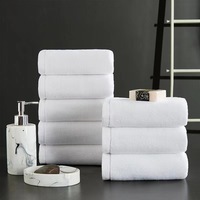 Ensemble de serviettes d'hôtel 100% coton 600 g/m², vente en gros, serviettes de bain, de toilette et de visage en tissu éponge blanc pour hôtel, spa, Airbnb, broderie personnalisée du logo
