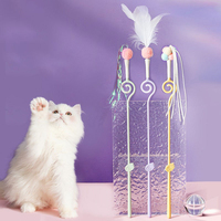 Populaire chat jouet griffe gratter vente chaude Teaser interactif chat plume tige jeu jouets chat jouets