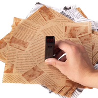 Papier sulfurisé anti-graisse en gros, revêtu de cire de qualité alimentaire, pour emballage de frites et de burgers